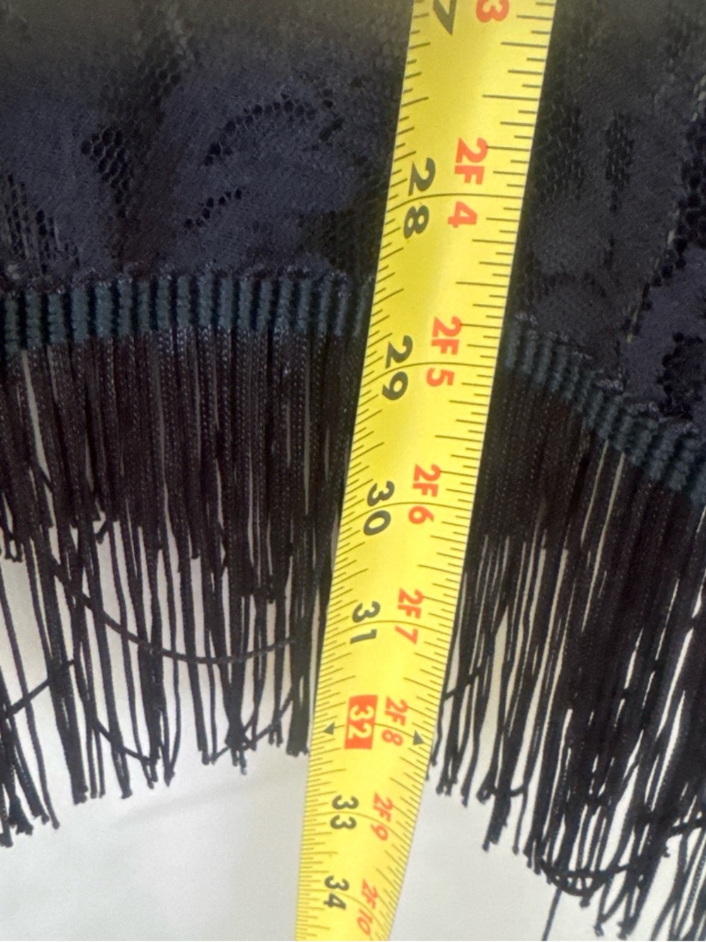 Indigo Rose Black Lace Fringe Jacket - Women’s Lightweight jacket - Picture 4 of 4